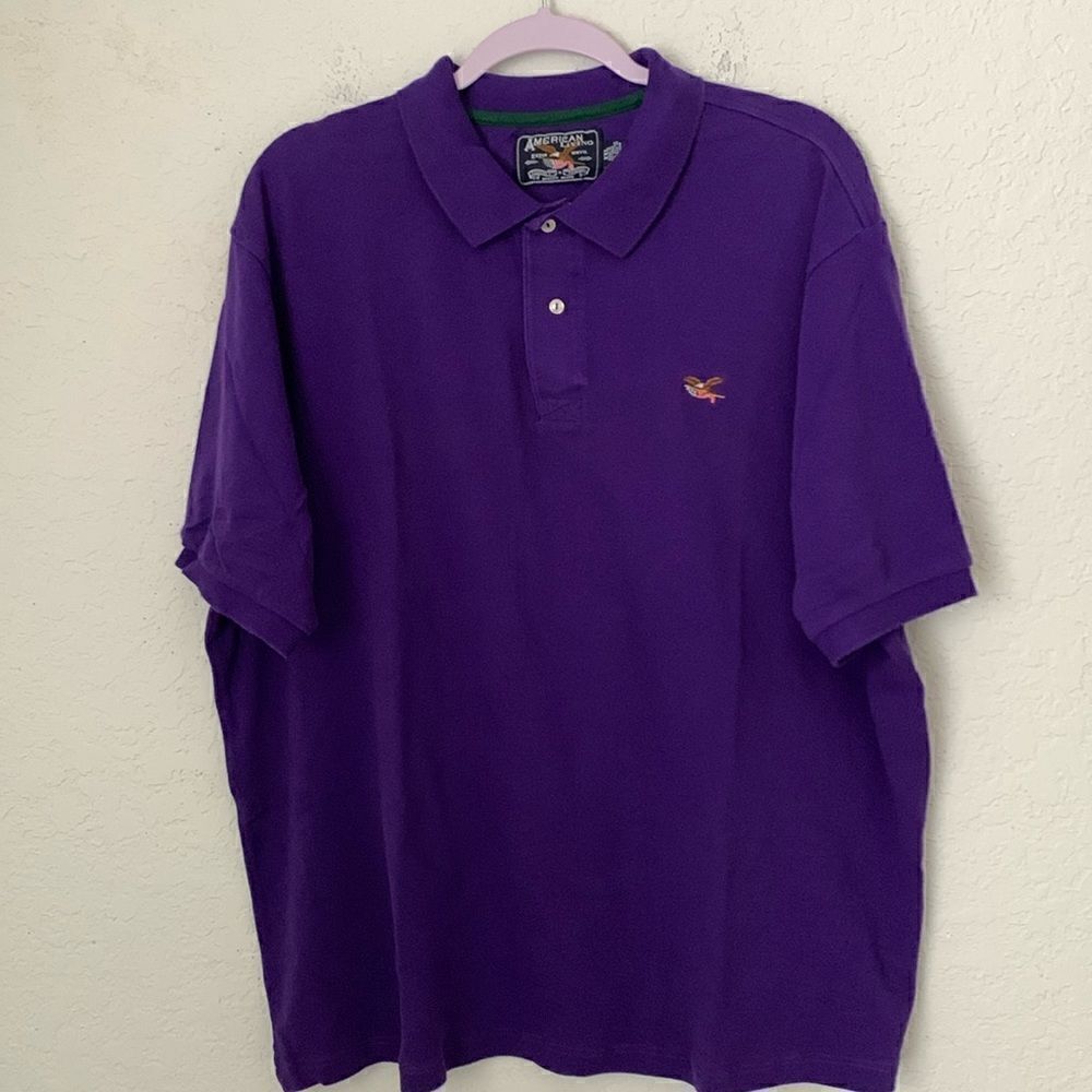 American Living Men’s Polo Violet Short Sleeve Size XXL